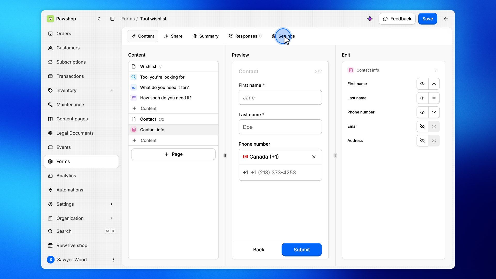 12. Open Settings