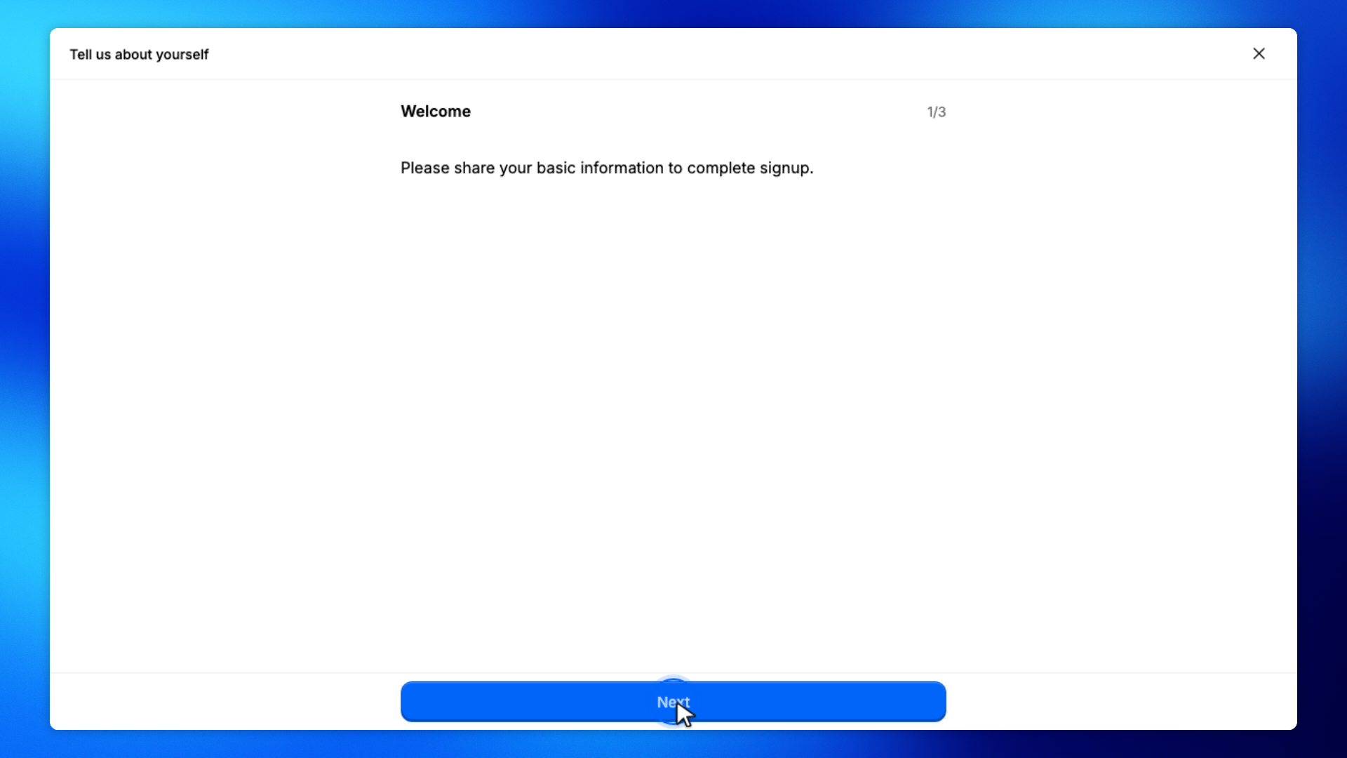 12. Open shop signup