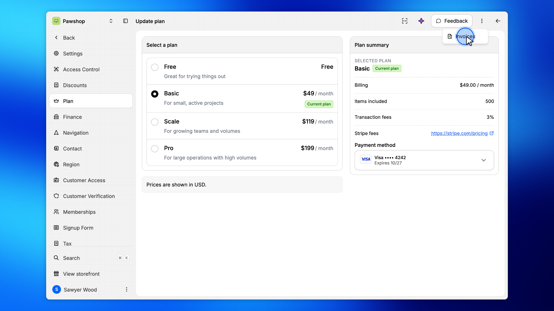 2. Open Invoices
